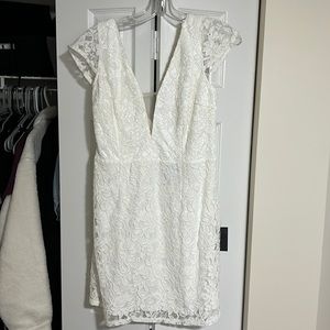 white lace dress